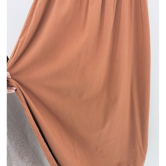 Old Navy Waist Defined Off the‎ Shoulder Smocked Maxi Dress Sz M Tall Festival - Picture 3 of 12